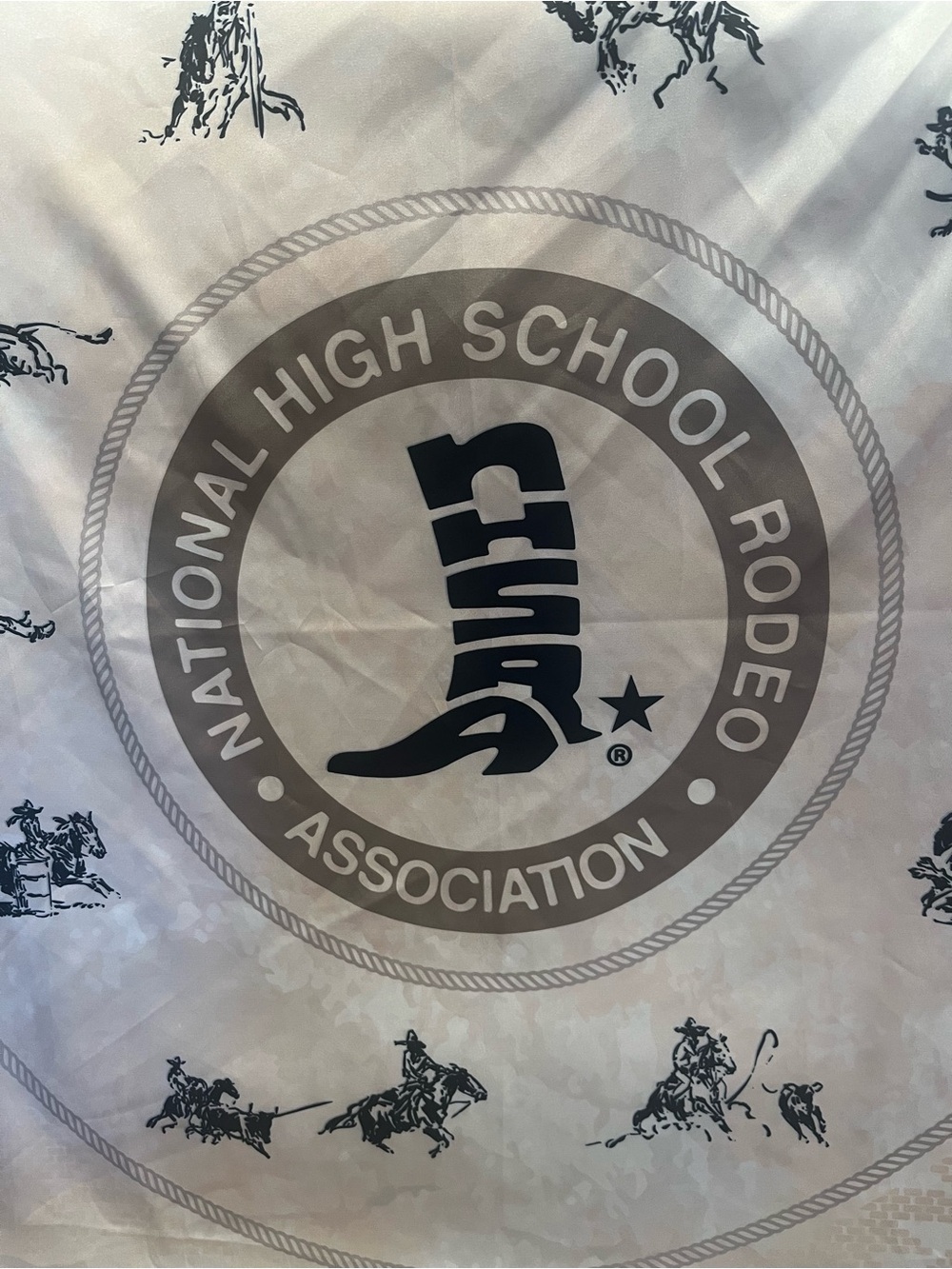 NHSRA National High School Rodeo Association Scarf Barrel Racing Roping Broncs - Picture 4 of 10